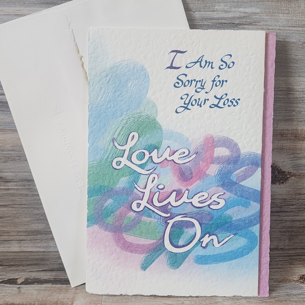 Blue Mountain Arts Sympathy Card Love Lives On Debbie Burton-Peddle New